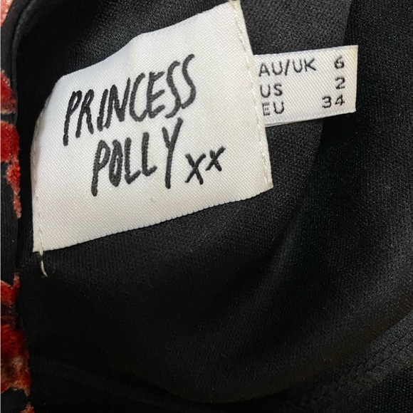 Princess Polly Floral Velvet Mini Dress - Picture 2 of 4